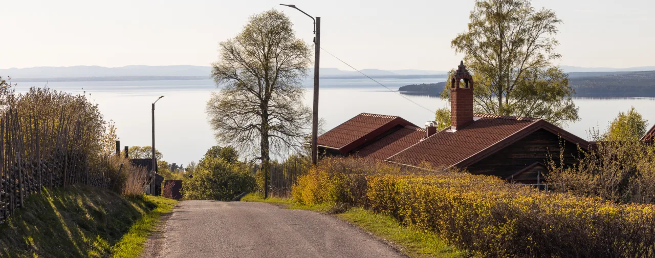 Vy från Tällberg över Siljan