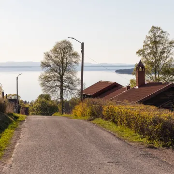 Vy från Tällberg över Siljan