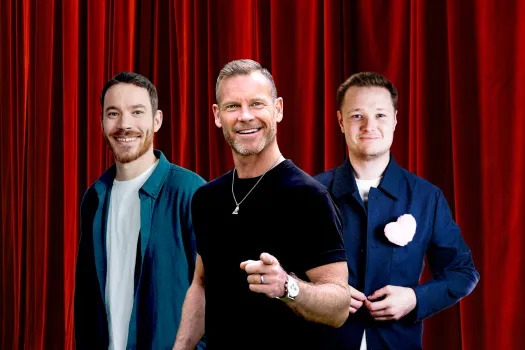 Komiker som uppträder under Standup Live på Klockargården.
