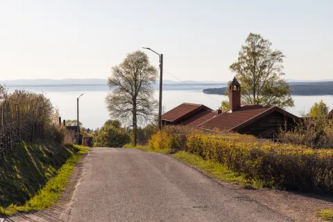 Vy från Tällberg över Siljan